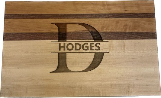 Edge Grain Cutting Board - Large Custom